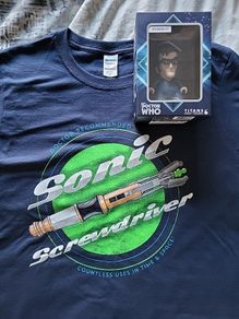 Doctor Who T-shirt and Figure