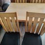 Solid wood table & chairs Image 5