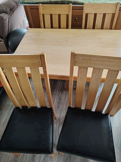 Solid wood table & chairs