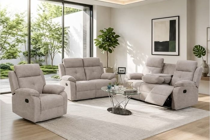 Aspen 3+2 or 3+1+1 Fabric Recliner Suite