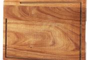 Brand New Acacia Wood Cutting Board Durable Non-Slip Feet with Juice Groove