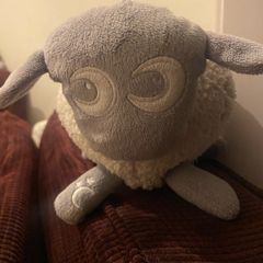Sweet Dreamers, Ewan the Dream Sheep, Grey - Baby White/Pink Noise Machine and Sleep Aid with Night Light