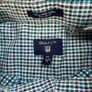 GANT Tech Prep Check Long Sleeve Regular Fit Cotton Shirt Size 2XL - Teal\Blue Image 7