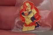 Jessica rabbit rare pin. superman costume