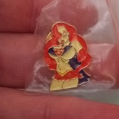 Jessica rabbit rare pin. superman costume
