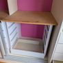 3 X sliderobe doors + rail + interior/timber Image 4