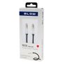 New 1m Metal AUX 3.5mm Jack Male to Jack Male Audio Lead Radio Cord Cable #999 Image 2