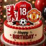Custom Football cake topper Image 3