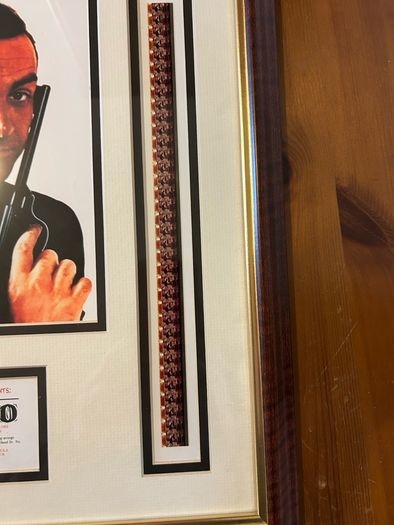 James Bond 007 framed Dr NO with film cells