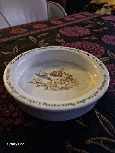 Vintage Wedgewood peter Rabbit nursery bowl