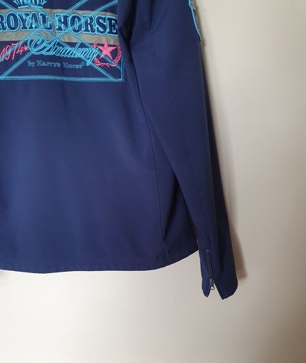 Harry's Horse soft shell jacket size large ptp 20" Navy like new