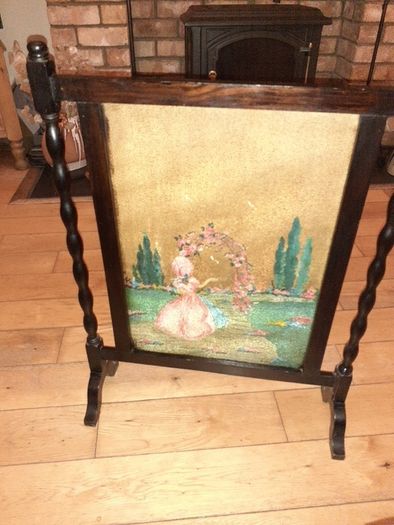 Antique fire guard.