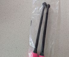 Rhythmic Gymnastics Pastorelli Clubs 36.0cm Masha Pink-Nero 04232