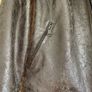 Metallic/gold biker style faux leather jacket Size XL UK 12-14 Image 4