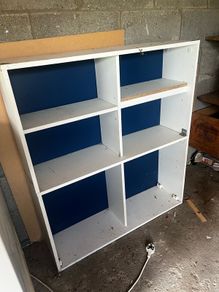 White cube Storage shelves/bookcase