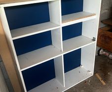 White cube Storage shelves/bookcase