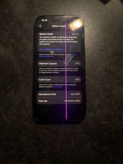 iPhone 15 Black 128GB Unlocked Parts Repair