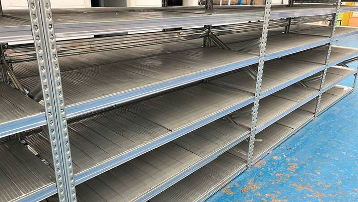 Galvanised Longspan Shelving / Racking Like New Shelves