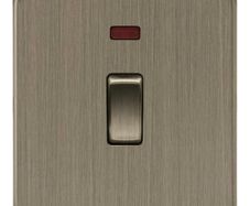 5 pcs Knightsbridge 1G switch with neon light- antique brass
