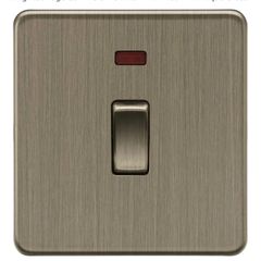 5 pcs Knightsbridge 1G switch with neon light- antique brass