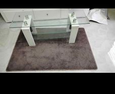 coffee table and rug