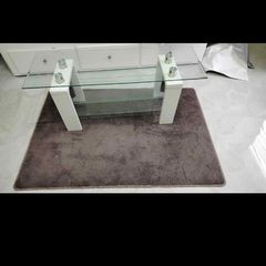 coffee table and rug
