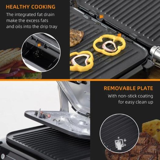 2100W Health Grill & Panini Press