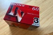 New Sony miniDV 60min DVM60 Video Cassetes - 3 pack
