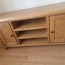 Solid oak TV Cabinet unit Image 2