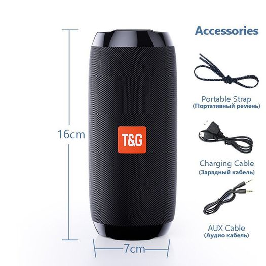 Portable Wireless Bluetooth Speaker Waterproof Stereo Bass USB/TF/AUX MP3