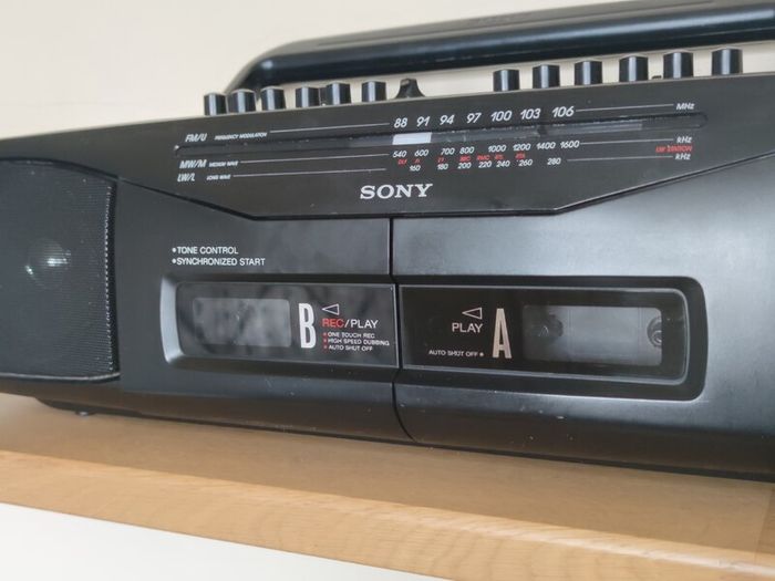 Retro Sony Radio Cassette Recorder Stereo