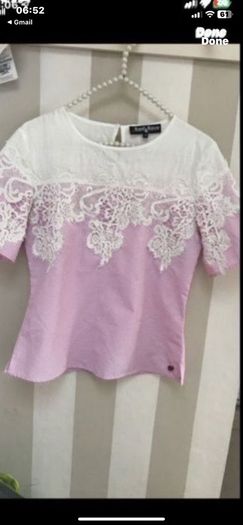 top pretty top with contrast size 8 cotton