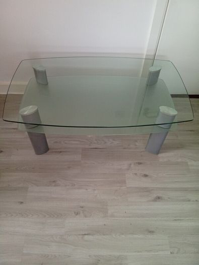 Modern Quality Tempered Glass Coffee Table