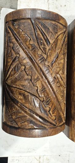 pair of wooden boxes