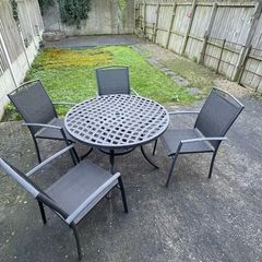 Garden table with 4 chairs