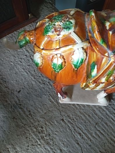Vintage Chinese style glazed horse