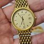 Vintage Swiss Made Certina Q Gold Plated Lady's Quartz Swiss Watch 1990s Image 2