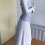 Vintage Porcelain Girl Holding Basket Figurine Image 3