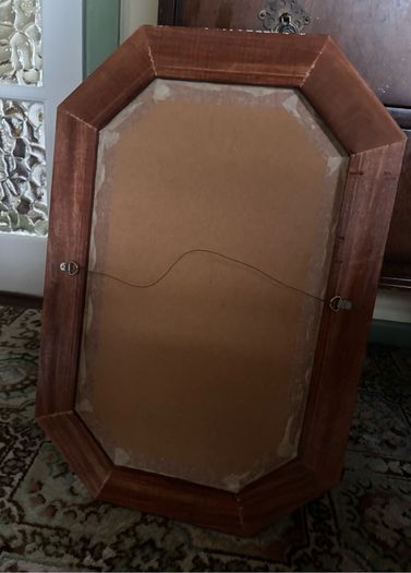 Ornate antique style Octagonal Mirror