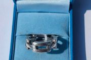 Vintage chunky 925 Silver Linked Ring