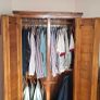 New  Solid Oak Double Wardrobe Image 7