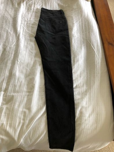 Citizens of Humanity black cord straightleg jeans