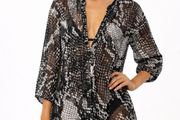 Ladies M&amp;S Embellished Top / beach wear: Size 8