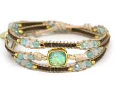 2 X Boho Betty Gemstone Wrap Bracelets (Brand New)