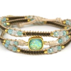 2 X Boho Betty Gemstone Wrap Bracelets (Brand New)