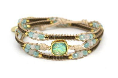 2 X Boho Betty Gemstone Wrap Bracelets (Brand New)