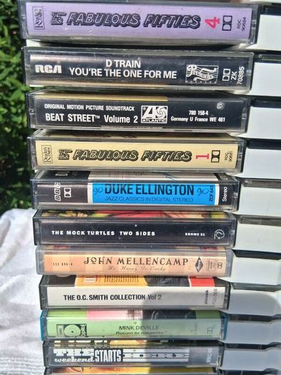 71 Music Cassette Tapes Plus Original Rack