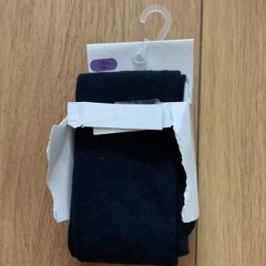 Girls navy tights age 7-8