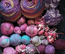 Knitting Yarns ( Pinks /purples )