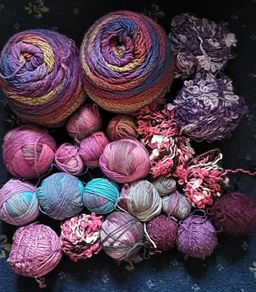 Knitting Yarns ( Pinks /purples )